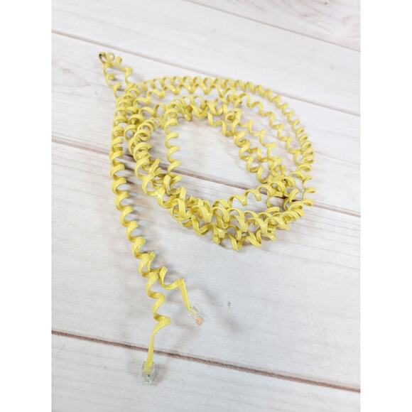 Vintage AT&T Touch Tone Traditional 100 Yellow Telephone Wall Phone - Picture 15 of 16